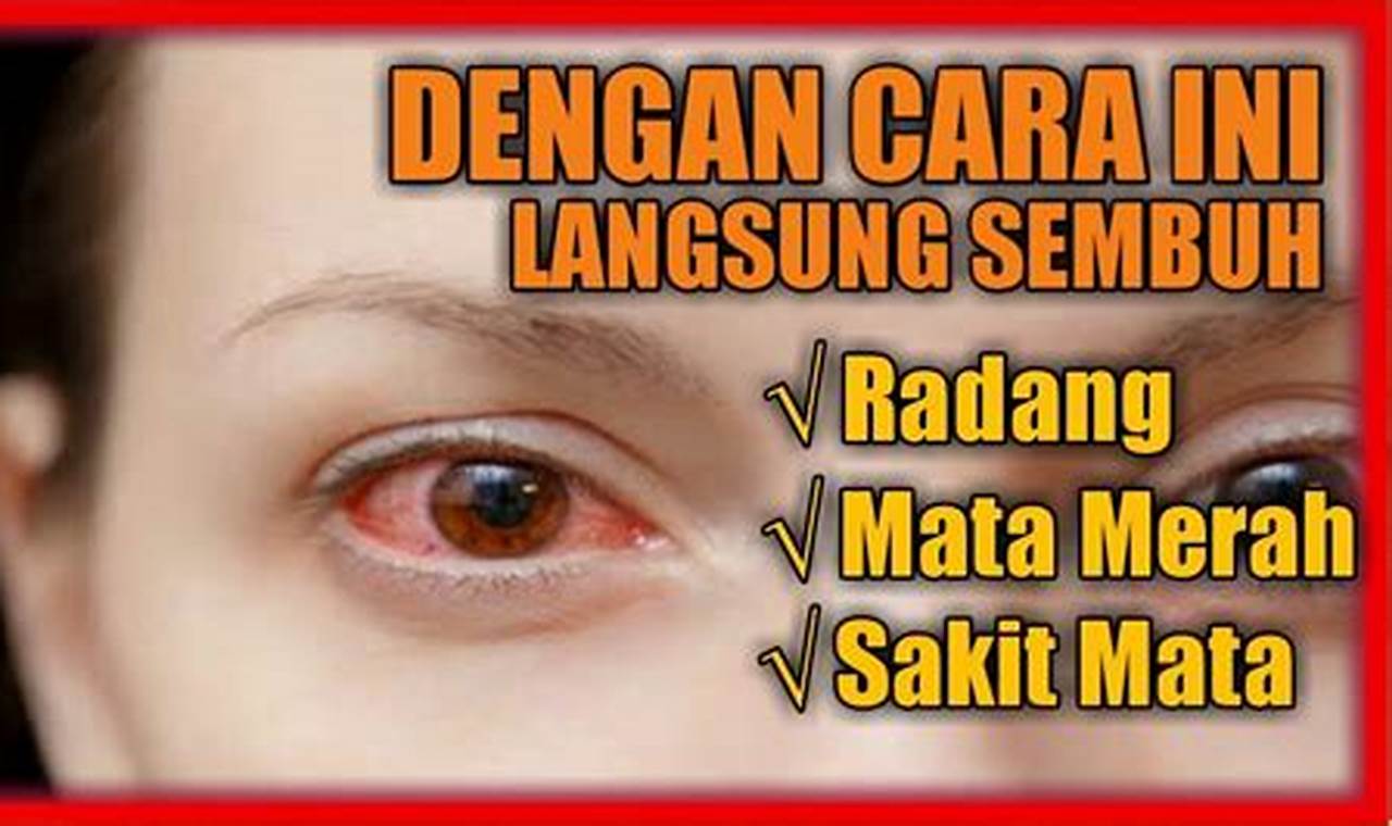 cara mengatasi mata merah sebelah